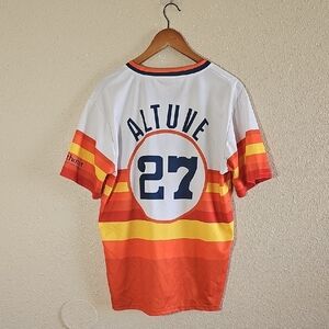 Houston Astros Jose Altuve Jersey - White and Orange